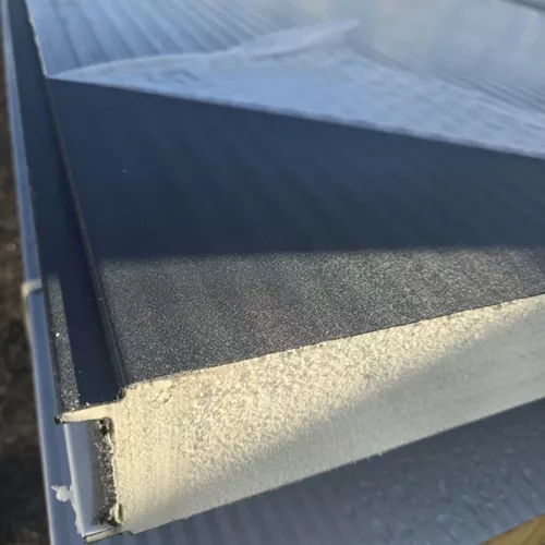 PIR 100mm Grafit MAT 10cm Ściana 7016 — płyta warstwowa