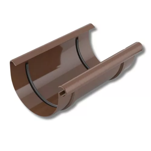 PVC BRYZA 125mm grafit brąz czerwień czarny srebrny ceglasty miedziany zielony biały — złączka rynnowa