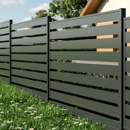 Palisadowe Ocynkowane 120x200 Grafit Czarny Brąz RAL 7016 9005 8017 — ogrodzenie panelowe