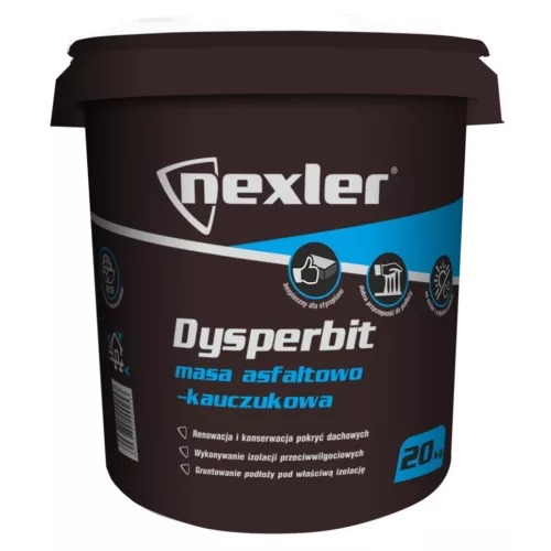 masa do hydroizolacji ścian i renowacji dachów 20kg — dysperbit nexler